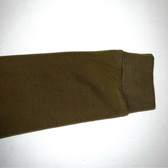 BoohooMAN Men’s Crew Neck Long Sleeve Sweatshirt Olive Green Sz L - Picture 5 of 12